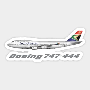 Classic South African Airways 747-444 Sticker